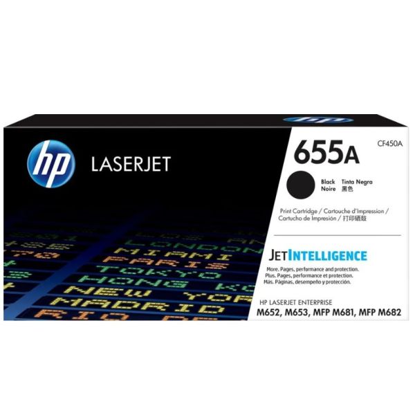Картридж для принтера и МФУ HP CF450A черный 655A