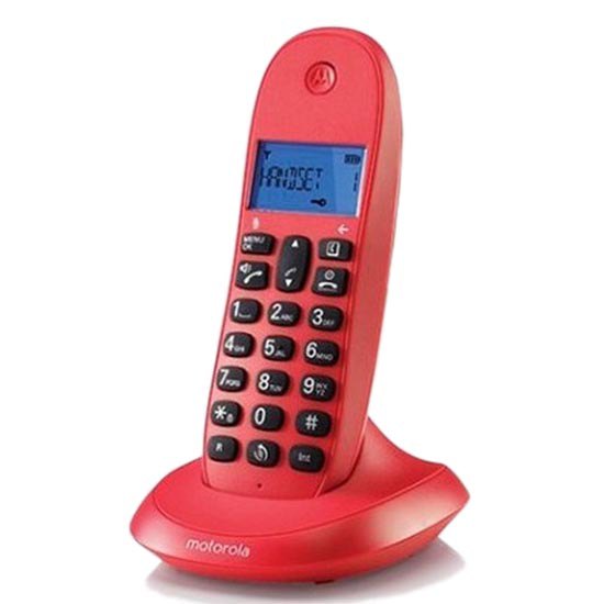 Радиотелефон Motorola C1001LB+ красный